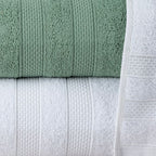 Jogo De Banho 5 Peças 100% Algodão 430g/M² Comfort Branco/Bambu