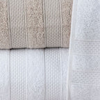 Jogo De Banho 5 Peças 100% Algodão 430g/M² Comfort Branco/Creme