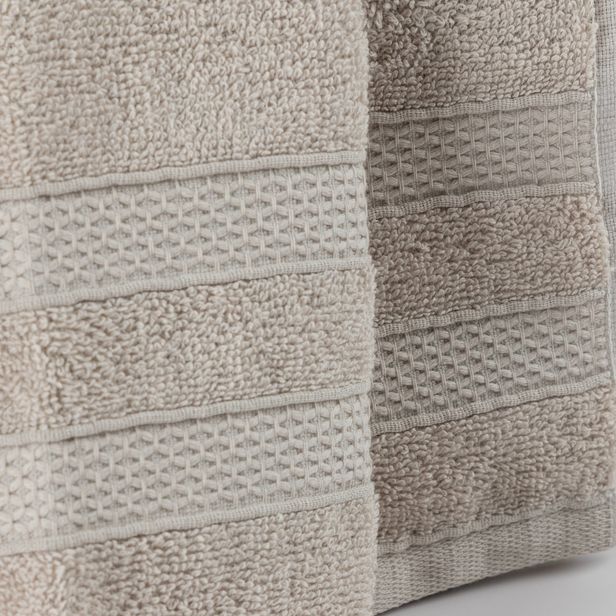 Jogo De Banho 5 Peças 100% Algodão 430g/M² Comfort Branco/Creme