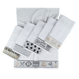 Kit 6 Panos de Prato Atoalhado Copa Gourmet 50x70cm Bordado 300g/m² 100% Algodão Chef