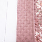 Kit Cama Posta Sabrina Branco/Floral Marsala/Marfim