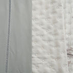Kit Cama Posta Sabrina Cinza/Jardim Rosê/Prata