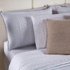 Kit Cama Posta Serena Percal 300 Fios Bordado Inglês Branco/Marfim