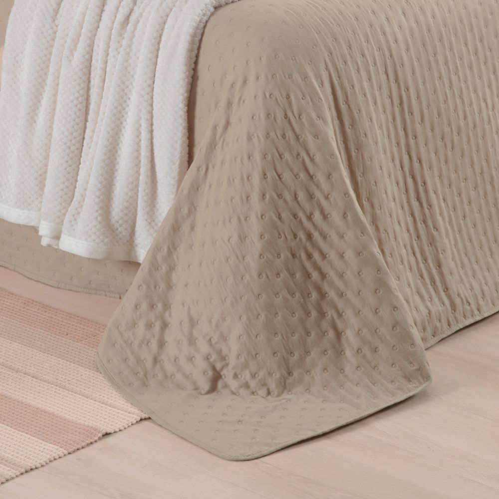 Kit Cama Posta Isabelle Branco/Cáqui/Marfim