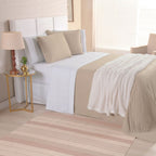 Kit Cama Posta Isabelle Branco/Cáqui/Marfim