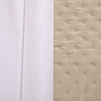 Kit Cama Posta Isabelle Branco/Cáqui/Marfim