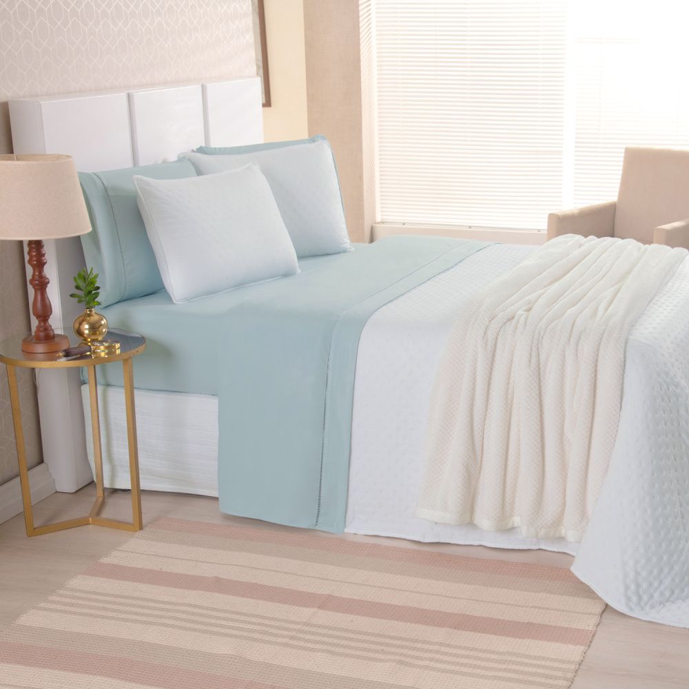 Kit Cama Posta Isabelle Dublin/Branco/Marfim
