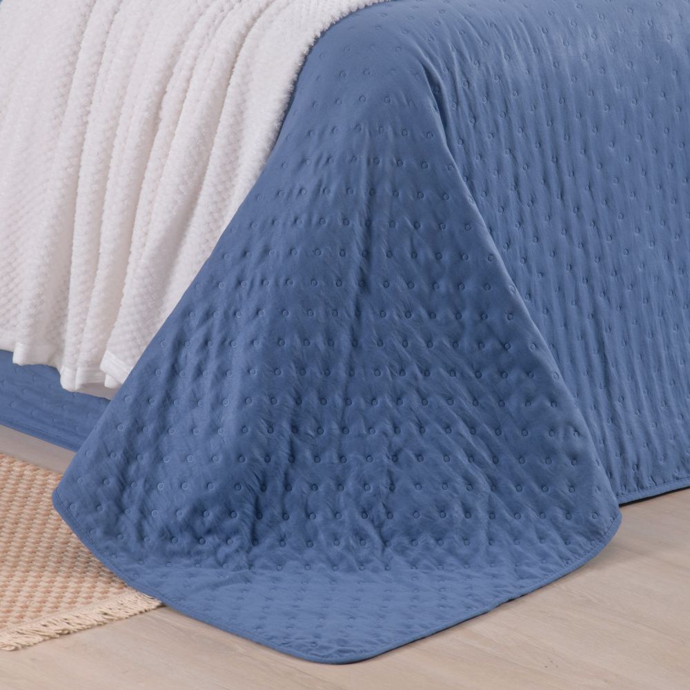 Kit Cama Posta Isabelle Fendi/Azul Marinho/Marfim