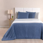 Kit Cama Posta Isabelle Fendi/Azul Marinho/Marfim