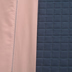 Kit Cama Posta Vitória Rosê/Azul Marinho