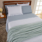 Kit Cama Posta Vitória Dublin/Branco/Verde