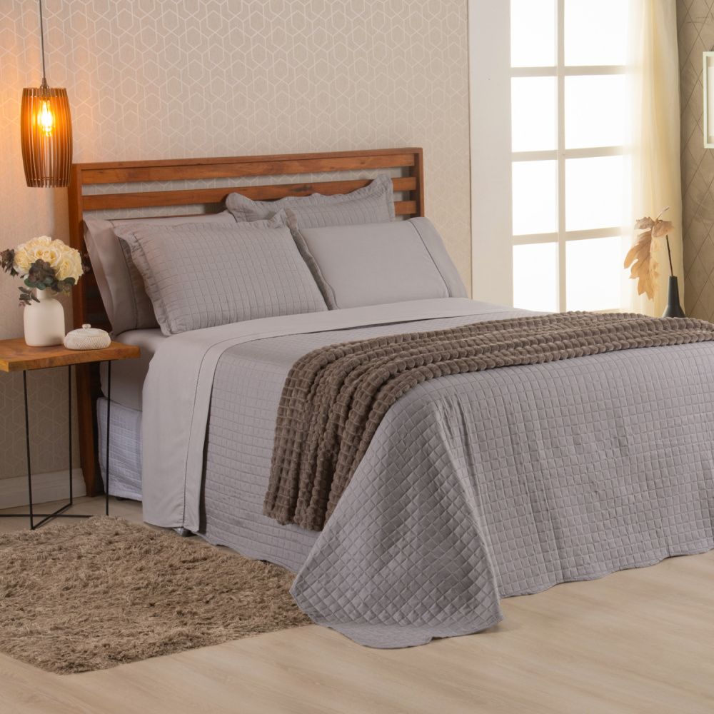 Kit Cama Posta Vitória Fendi/Bege