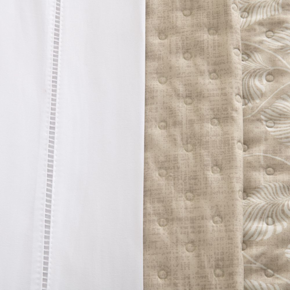 Kit Cama Posta Sabrina Branco/Outono/Bege