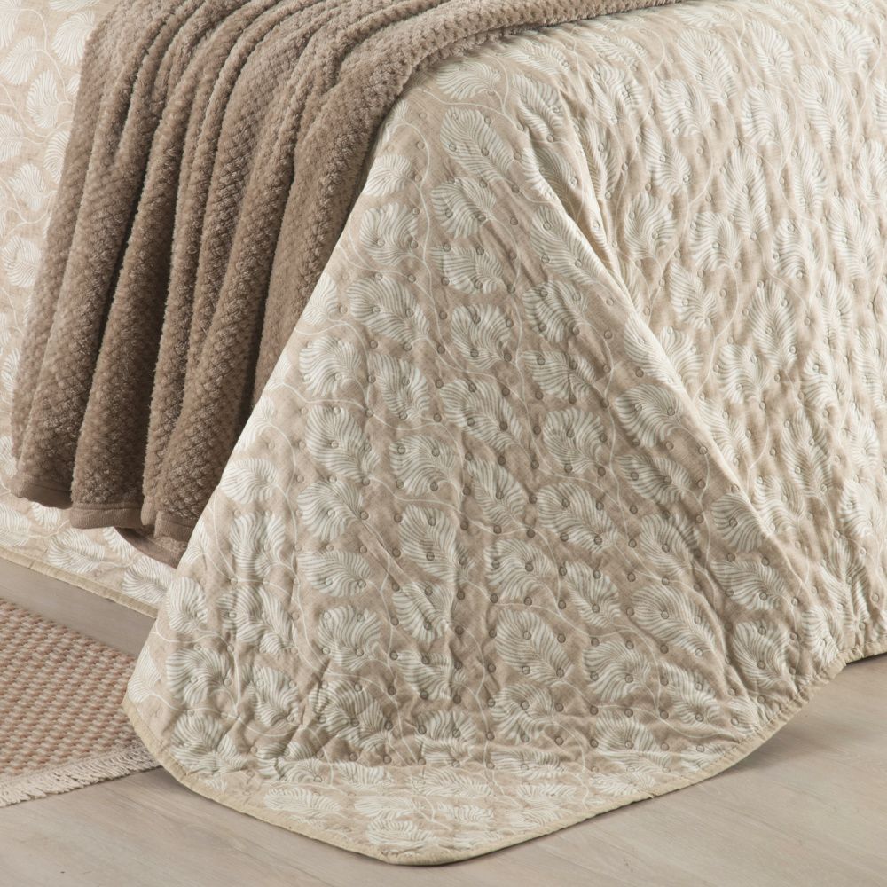 Kit Cama Posta Sabrina Branco/Outono/Bege