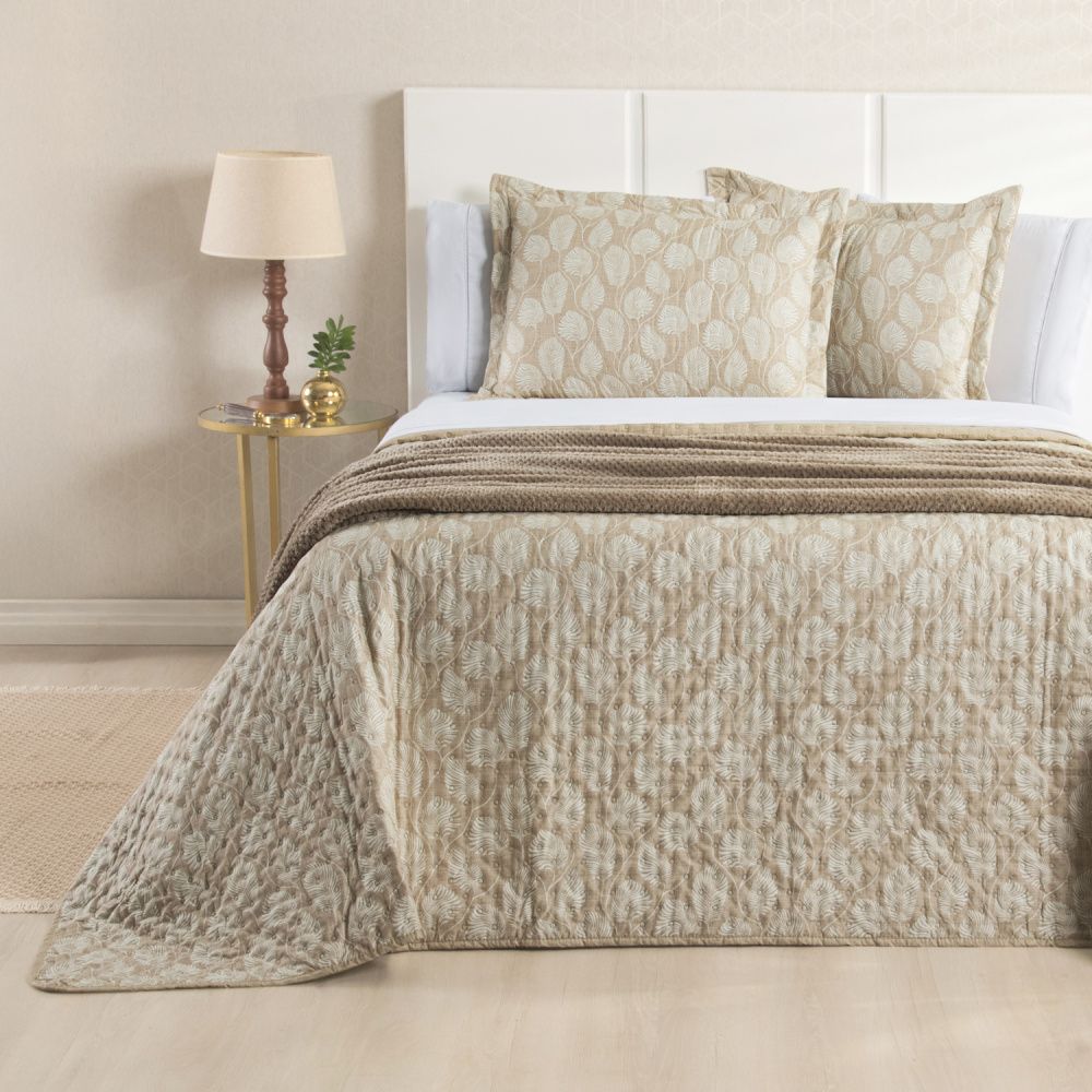 Kit Cama Posta Sabrina Branco/Outono/Bege