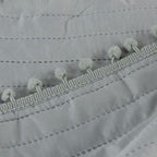 Kit Cobre Leito Colcha Matelado PomPom 300 Fios Cinza