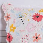 Kit Cobre Leito Colcha Solteiro 2 Peças 150 Fios Matelado Estampado Boutis Kids Floral