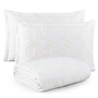Kit Cobre Leito London Percal 400 Fios Matelassê Branco