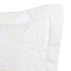 Kit Cobre Leito London Percal 400 Fios Matelassê Branco