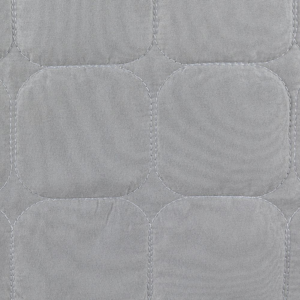 Kit Colcha Cobre Leito Matelassê 200 Fios Dupla Face Berlim Cinza