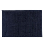 Tapete De Banheiro Bolinha Popcorn Antiderrapante 60x40cm Chenille Azul Marinho
