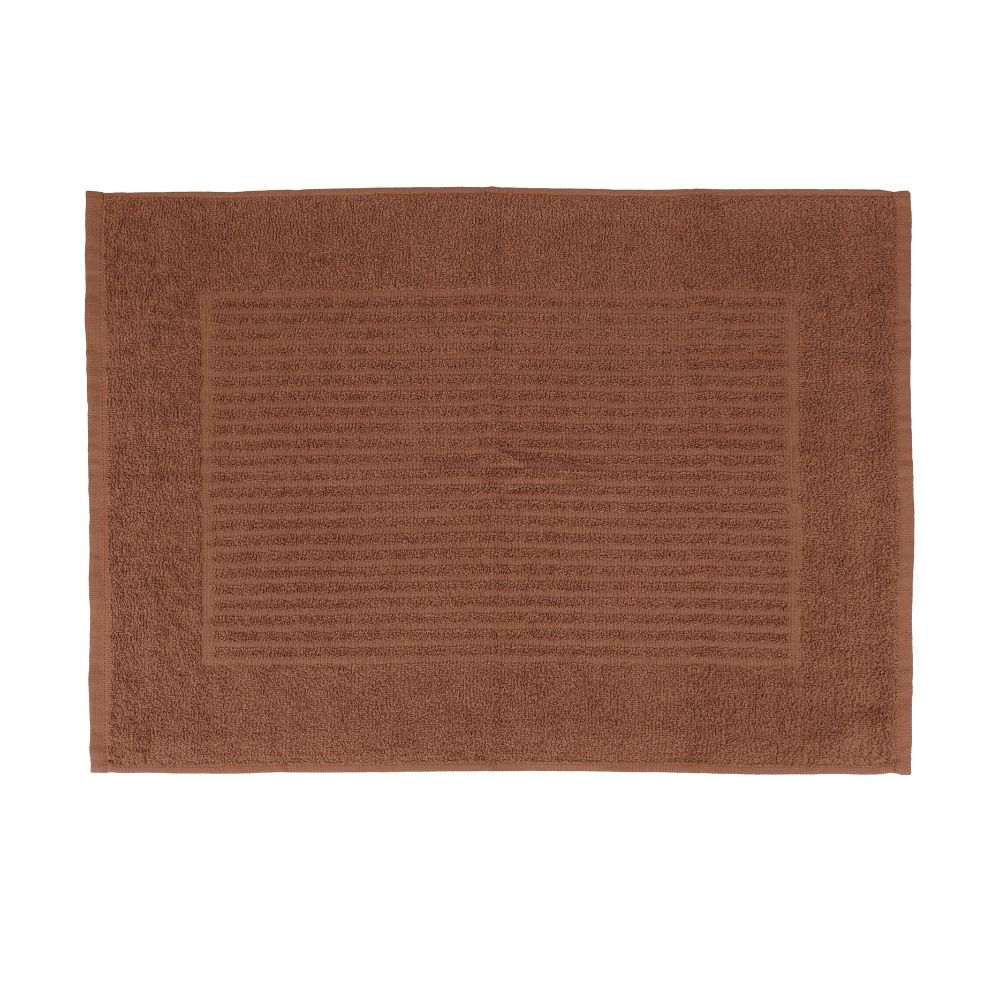 Tapete De Banheiro 50x70cm Algodão 400g/m² Piso Antiderrapante Basic Chocolate
