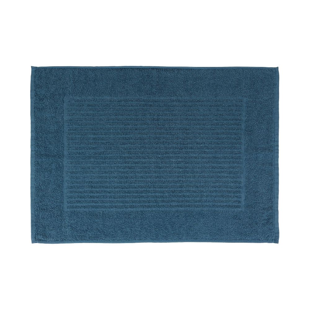 Tapete De Banheiro 50x70cm Algodão 400g/m² Piso Antiderrapante Basic Petróleo