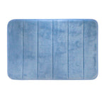 Tapete Ultra Absorvente 60x40cm Soft Antiderrapante 100% Poliéster Azul