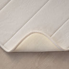 Tapete Ultra Absorvente 60x40cm Soft Antiderrapante 100% Poliéster Branco