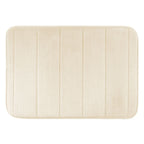 Tapete Ultra Absorvente 60x40cm Soft Antiderrapante 100% Poliéster Off White