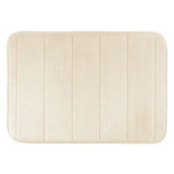 Tapete Ultra Absorvente 60x40cm Soft Antiderrapante 100% Poliéster Off White