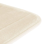 Tapete Ultra Absorvente 60x40cm Soft Antiderrapante 100% Poliéster Off White