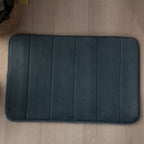 Tapete Ultra Absorvente 60x40cm Soft Antiderrapante 100% Poliéster Petróleo