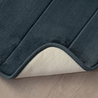 Tapete Ultra Absorvente 60x40cm Soft Antiderrapante 100% Poliéster Petróleo