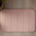 Tapete Ultra Absorvente 60x40cm Soft Antiderrapante 100% Poliéster Rosa