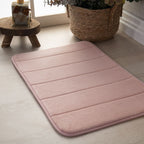 Tapete Ultra Absorvente 60x40cm Soft Antiderrapante 100% Poliéster Rosa