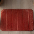Tapete Ultra Absorvente 60x40cm Soft Antiderrapante 100% Poliéster Terracota