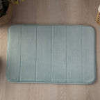 Tapete Ultra Absorvente 60x40cm Soft Antiderrapante 100% Poliéster Verde Claro